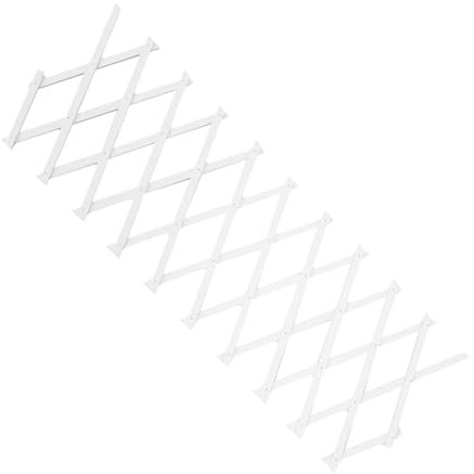 PHENOFICE Trellis Mural Extensible Bois Blanc pour Plantes Grimpantes Support Mural Décoratif pour Jardin Intérieur Et Extérieur Clôture Gain De Place Et Finition Élégante