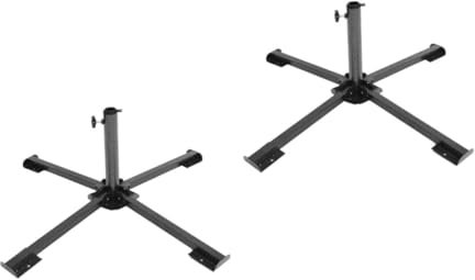 Kisangel 2pcs Beach Umbrella Stand Base Portable Iron Umbrella Stand for Sun Protection
