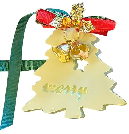 Ornements parfumés pour sapin de Noël, désodorisant de voiture | Parfum d'ornement de voiture - Holiday Favour Car Interior Decor Wind Chime Bows Pendant pour chambre à coucher Car Interir
