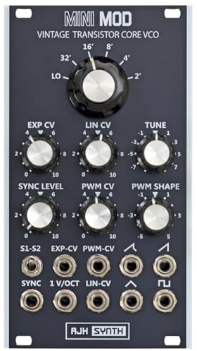 AJH Synth MiniMod VCO black - Oszillator Modular Synthesizer