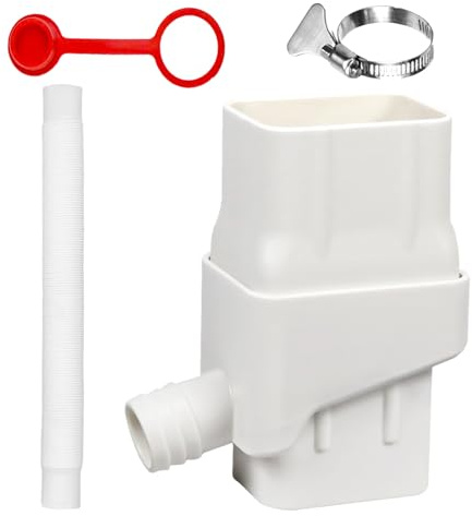 Rainwater Collection System, Rain Barrel Diverter Kit, Downspout Diverter With Colander, Filtration Valve Included, Eco-Friendly Adjustable Design, Fits 2 x 3 Inch Standard Downspouts