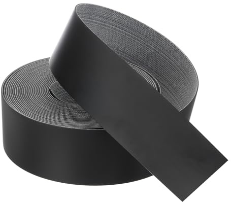 QUARKZMAN Cinta de borde negro de 25 pies x 1-3/4 pulgadas Cinta de chapa preencolada flexible para bordes de contrachapado con adhesivo termofusible para restauración de muebles