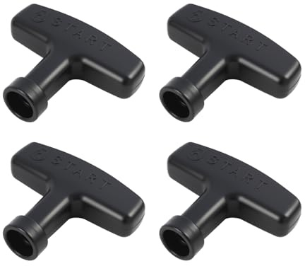 4 PCS Poignées De Démarrage Pour Moteur à Essence Gx240, Gx270, Gx340, Gx390,Poignée De Traction Pour Tondeuse à Gazon, Générateur, Tronçonneuse Et Pompe à Eau, Accessoire De Remplacement Robuste