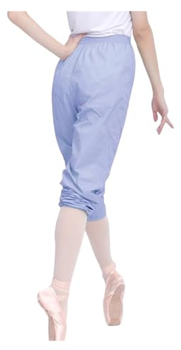 LuoAXINN Pantalones de Ballet for Mujer, Transpirables y Ligeros, Ropa Baile for Calentar para Bailar(Blue,M)