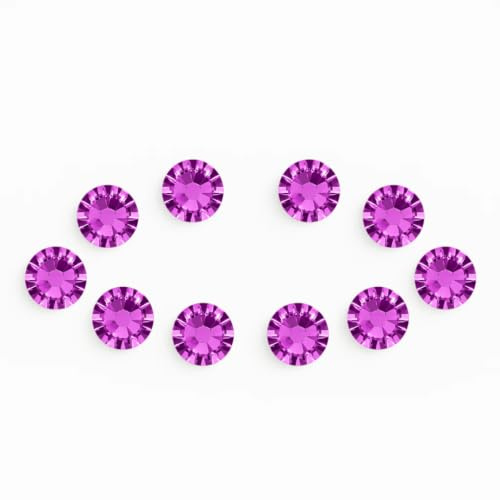 MAGIC SMILE Zahnschmuck Kristalle Fuchsia – 10er Set für Zahnarztpraxen | Intensives Fuchsia für auffälligen Zahnschmuck mit ausdrucksstarker Farbwirkung.