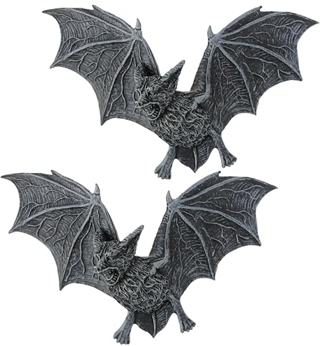 Vampire Bat - I Pipistrelli Vampiro di Castello Barbarossa parete Sculture - Set di 2 - Bat Figura - Bats Halloween