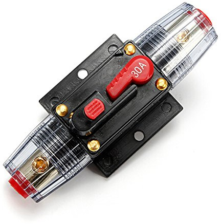 Buwico® DC 12V 20A, 30 A, 50 A, 60 A, 80 A Autoschutz Audio Inline-Leistungsschalter Sicherung