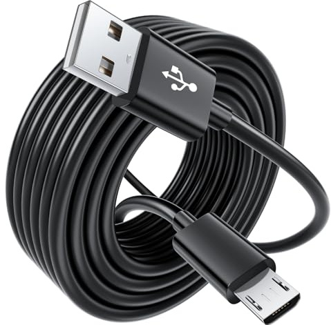 SIOCEN 3M Long PS4 Controller Charger Cord,PS4 Charging Cable,Micro USB Cable for Dualshock 4 Controller Data Lead Wire for Playstation 4 Wireless Console Games (3M)