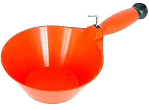 Proper Tools Toolty Plastic Scoop - 165mm Orange - Masonry Pan, PVC Scoops - Grain, Powder, Plaster, Water, DIY - TLTY-0412