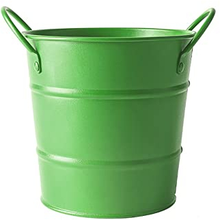 Seau a Glace Vintage pour Bouteille Seau à Glace 1 PC Seau à Glace Deux poignées Portables en métal Noir conteneur de Glace de Glace de Fruits de Frites seaux seaux for Bar à la Maison