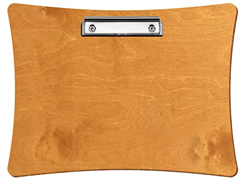Bütic Holz Klemmbrett konkav Birnbaum für DIN A3 A4 A5 A6 aus 3mm Birkensperrholz und mit widerstandsfähigem Klarlack versiegelt