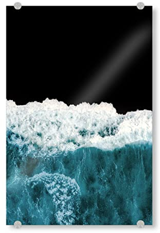artboxONE Acrylglasbild 90x60 cm Natur Tiefes Schwarzes Meer Bild hinter Acrylglas - Bild Ozean Fotografie meere