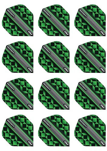 RED DRAGON Hardcore Radical Dartflug - 4 Set pro Packung (insgesamt 12 Dart-Flights)