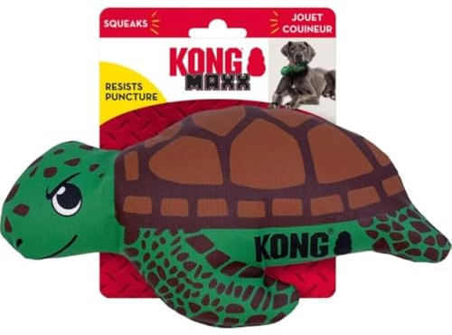 Kong Maxx Ballistic Hundespielzeug, 2-lagig, robust, Schildkröte, Größe M
