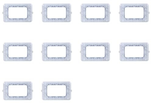 Supporto Compatibile Con Bticino Matix 4 Moduli, Telaio Supporto Per Scatola 502 503 504 506 (Set da 10/4 pezzi)