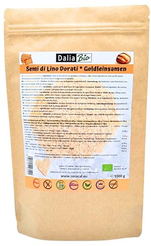 Dalia – Goldene Bio-Leinsamen 1000g | Reich an Proteinen & Ballaststoffen | Omega-3-Quelle | Glutenfrei | Premium-Qualität
