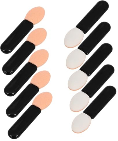 Hemobllo 10 pièces Lot de Pinceaux Fard à Paupières Mini Applicateurs Ombre Paupière Multifonctions pour Maquillage et Précis Femme