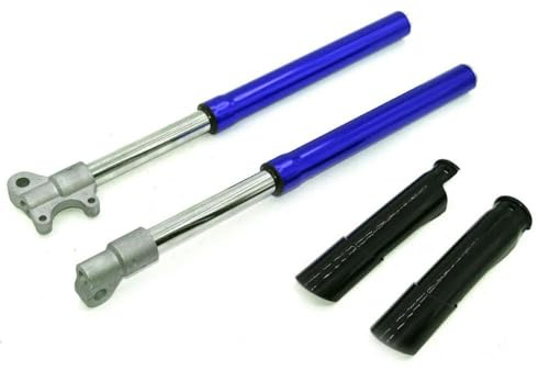 525 mm Absoc de Choc à Fourche inversé avec Un Couvercle de Protecteur Compatible avec 47cc 49cc 50cc de Motocross Dirt Pit vélo Petit Models Universel Ajustement(Blue)