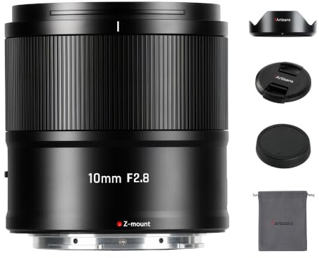 Objectif Grand Angle 7artisans AutoFocus 10 mm F/2.8 APS-C, Grande Ouverture, Reconnaissance Automatique/Manuelle des Visages et des Yeux, Compatible avec Les Montures Nikon Z Z50/Z30