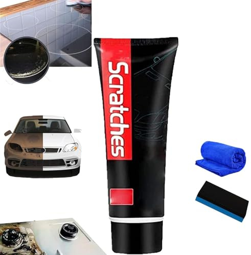 Scratch Free Stove Top Scratch Remover, Glass Ceramic Stove Top Cleaner,Cooktop Heavy Duty Cleaner,Multipurpose Cooktop Cleaner.Car Paint Scratch Repair,Stain Remover (1 Pcs)