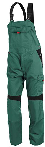 KÜBLER Workwear KÜBLER INNO Plus Arbeitslatzhose grün, Größe 110, Herren-Arbeitslatzhose aus Mischgewebe, Arbeitslatzhose mit Knieschutztaschen nach EN 14404, leichte Arbeitslatzhose