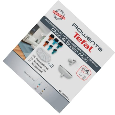 Rowenta Linette Bürstenzubehör Kit Clean & Steam Multi ZR850003 | Viele Aufsätze für verschiedene Oberflächen