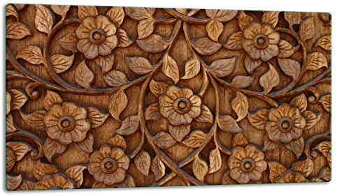 TMK ArtDeko – Schneidebrett Glas – Glasschneidebrett für die Küche 52x30 cm – Robust, Hygienisch & Rutschfest – Glas Schneidebrett – Zusätzliche Arbeitsfläche – Vielseitige Nutzung