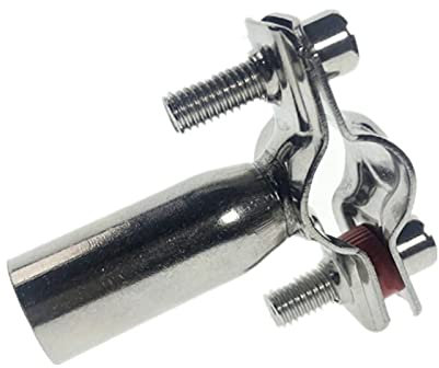 yjknwan Suitable type 1/2-4-1/4 Stainless Steel SS304 Bracket Pipe Fittings Ajustable Clamp Pipe Fixer Just fixed (Color : 25 27MM)