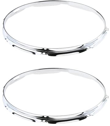 2 aus aus Plattierter Reifen Reifen für 14 '' Snare Drum Parts, 8 Loch
