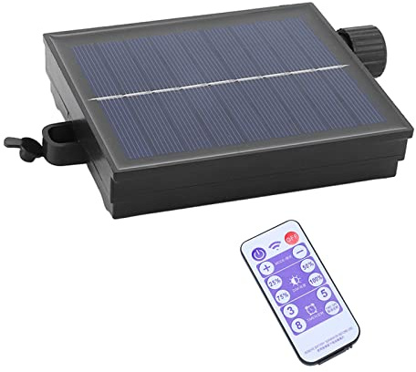 lyrlody Automatico Impermeabile, 4,5 V 1,2 W, Accessorio per Catena di luci Esterne in polisilicio, Scatola di Controllo per lampade solari per Feste in Giardino, Balcone, Decorazione Natalizia