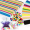 VEPEPE 3240 PCS Paper Star Strips, Origami Lucky Crafts, 27 Colourful Origami, Double Sided Lucky Star Strips for Parties, Gifts, Art Supplies, Home DIY Crafts and Decorations