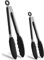 MHwan Pinze da Cucina, 2 Pezzi Pinza Cucina che non Danneggiano la Pentola, Silicone Alimentare Senza BPA con Pinze Cucina Antiscivolo e Antiscottatura, 21cm, 27,5cm, Lavabile in Lavatrice, Inodore