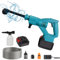 Nettoyeur Haute Pression sans Fil, 652 PSI Pistolet Haute Pression sans Fil avec 2 X 3000 Mah Batteries, 6-en-1 Multi-Usage Buse, Pistolet de Lavage Haute Pression Portable pour Nettoyage et Arrosage