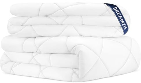 Dreamzie Piumino Letto Matrimoniale Invernale 240x260 - Piumone 4 Stagioni 240 x 260 cm - Coperta Trapunta 260x240 di Microfibra Sintetico