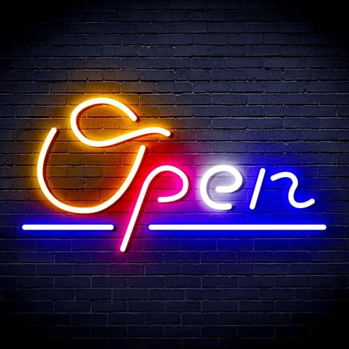 ADVPRO Open Sign Flex Silikon-LED-Neonschild – Mehrfarbig 7 – st16s43-fnu0078-m7