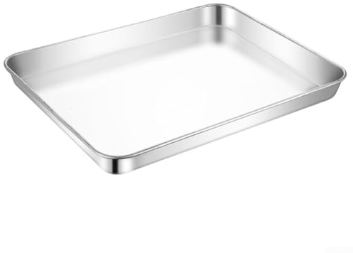 Mini plaque de cuisson en acier inoxydable pour four compact, forme rectangulaire