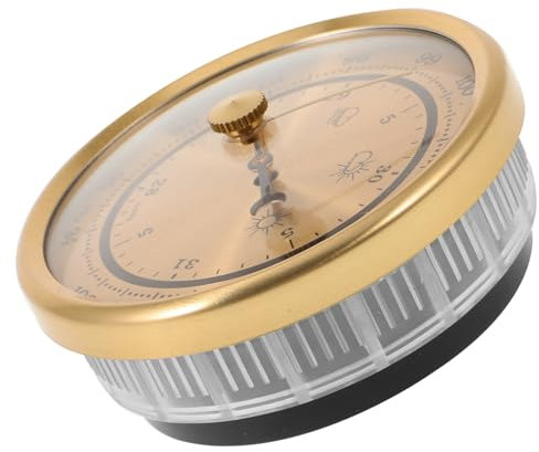 HANABASS Luftdruckmesser Mit Zifferblatt Tragbares Barometer Haushaltsgerät Inklusive Thermometer Und Hygrometer Für Wettervorhersage