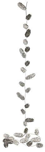 Konstgjord julgirlang med kottar 180 cm, juldekoration, girlang, ranka, kedja, juldekoration, dekoration för jul, konstgjord ranka, kottgirlang, hängare, adventsdekoration, adventskrans, tillbehör