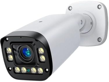 KKENZA Telecamera IP Poe Audio 8MP 5MP 4MP 5X Zoom Telecamera di sorveglianza Stradale Telecamera Bullet Video Videcam CCTV LED P2P DC 12V/ 48V Poe(8MP Poe)