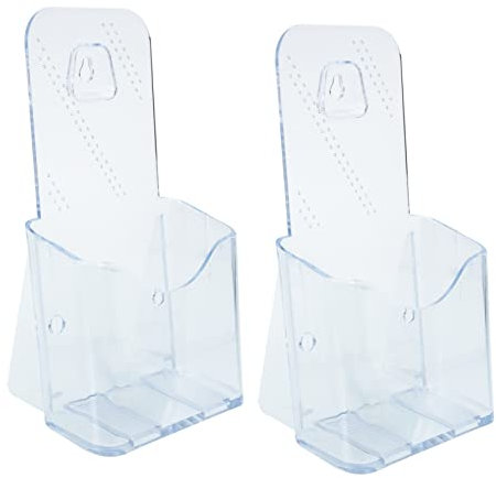Uonlytech 2pièces Présentoir à Brochures Acrylique Support à Livrets Présentoir à Brochures Et Résistant pour Bureaux Et Hôtels