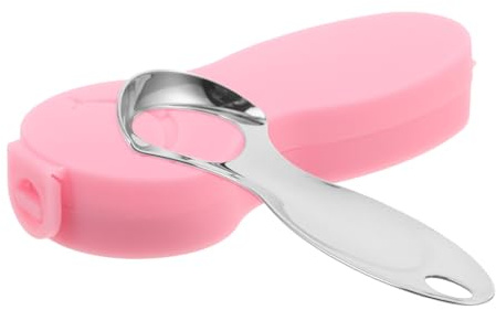 Beaupretty Raschietto per Lingua Acciaio Inossidabile per Strumento Portatile per Della Lingua per Igiene Orale e Rimozione Alito Design Sicuro con Morbida e Versatile per Casa e Viaggio