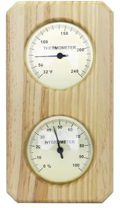 Sauna Room Wall Thermomètre Hygromètre Étanche Échelle Transparente À La Vapeur Température Room Humidité METTER