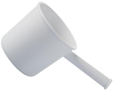 iplusmile Cucharón De Agua De Plástico Blanco Mango Largo Ergonómico Pala Para Agua Uso Doméstico y Restauración