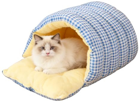 Generisch Saco de Dormir para e | Cálida cavidad para Dormir, Lugar de Descanso para Gatos, para Invierno, Interior y Exterior, Viajes, hogar, Dormitorio, salón, apartamento, jardín, balcón