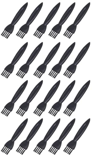 Elektrische Rasierbürste 100 Stück Schwarz Abs Reinigungsbürste | Clipper und Haushaltsgeräte, Rutschfester Griff, Fusselfrei, Leicht zu Reinigen