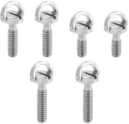 DOPENSPI 6 Stück Schnellverschluss Schraube Kamera, Kamera Stativ Schraube | 1/4 Zoll, Befestigungsschraube, Edelstahl, Gewindeschraube Adapter, für Stativ