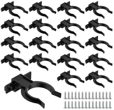Ztolbriy 20 Stück Sockelleisten Clips, Küchensockel Befestigung Clips für 32-36mm Küchenfüße & Bad-Sockel, inklusive 50 Schrauben - Stabiler Halter für Küche und Badezimmer