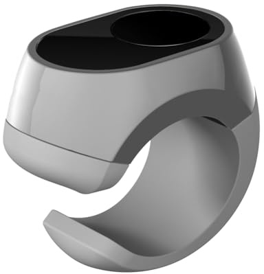 Ounfhtrttk Mobile Remote Control Ring Wireless Bluetooth-Compatible Supports Smartphone/PC BT Keypad/Mouse Sliver