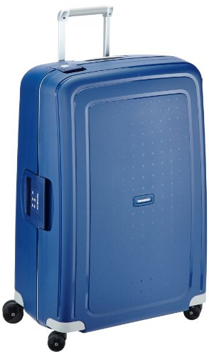 Samsonite S'Cure - Hartschalenkoffer 75 cm Groß - Trolley Koffer mit 4 Rollen, TSA-Schloss, Leicht - 102 L - Blau (Dark Blue)