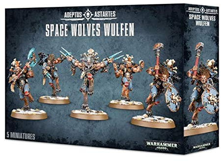 Games Workshop Warhammer 40k - Space Wolf Wulfen, Noir